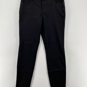 Reitmans R Jeans Womens Size 33 Black Denim 5 Pocket Slim Ankle Fit Stretch
